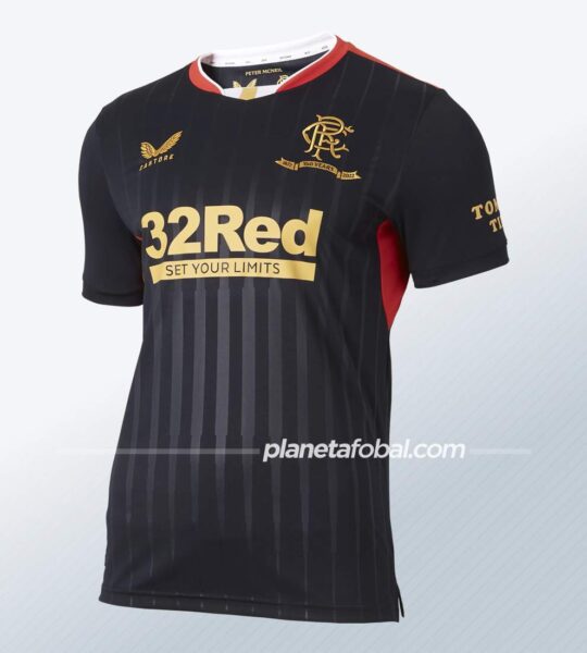 Camiseta suplente Castore del Rangers FC 2021/22