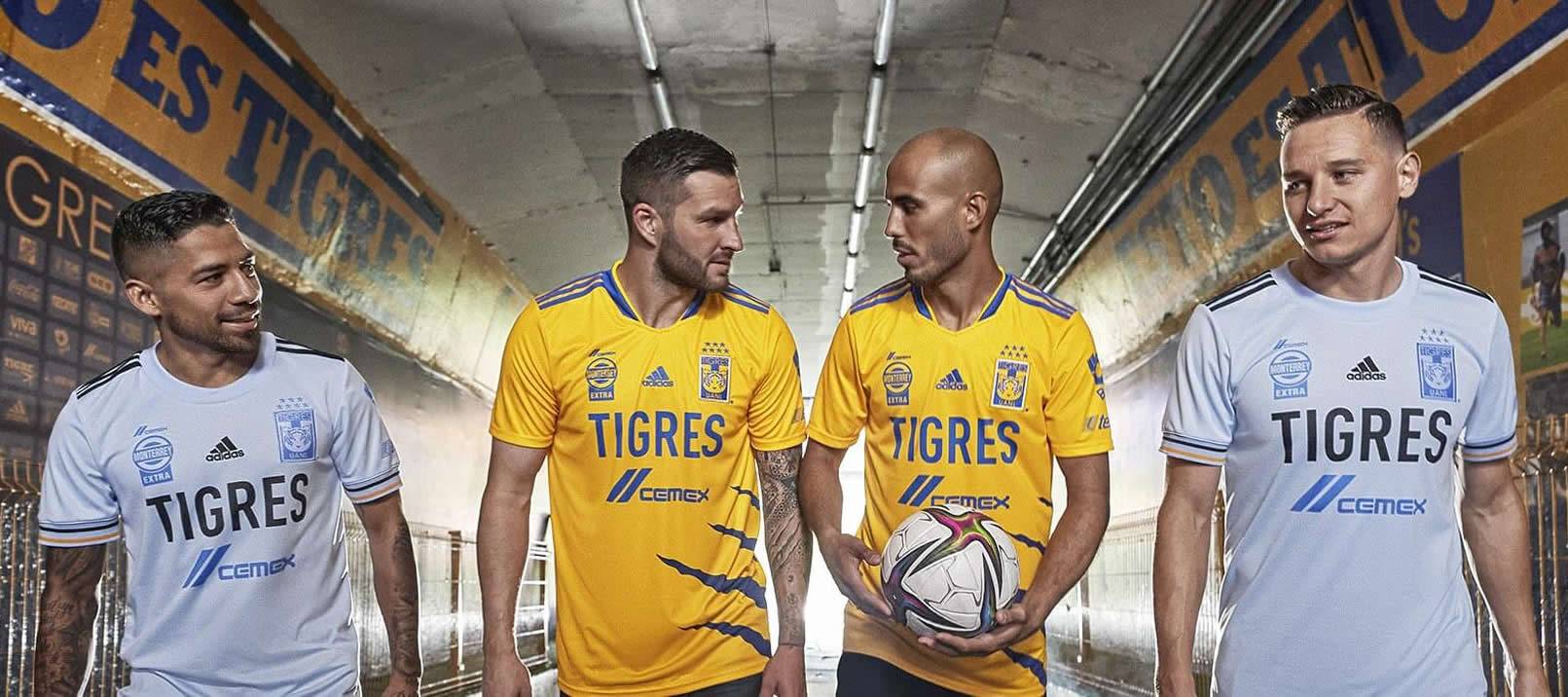 Camisetas adidas de los Tigres UANL 2021/22