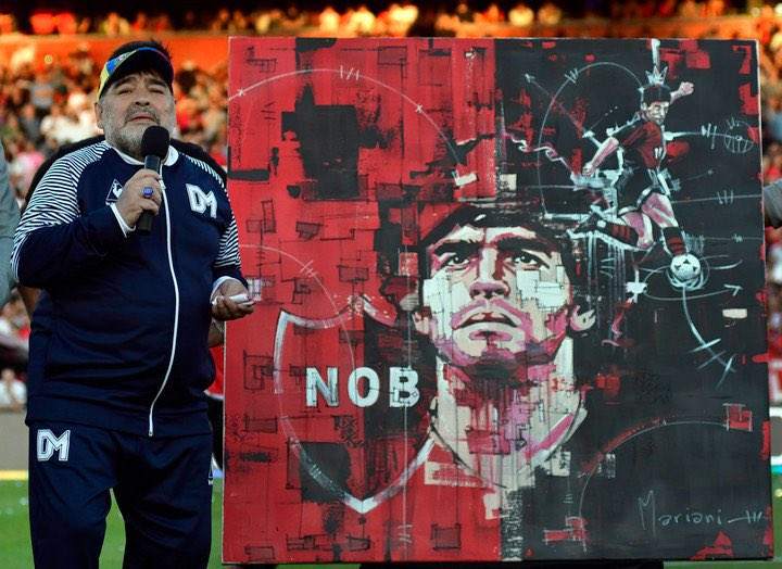 El cuadro de Mariani para Maradona