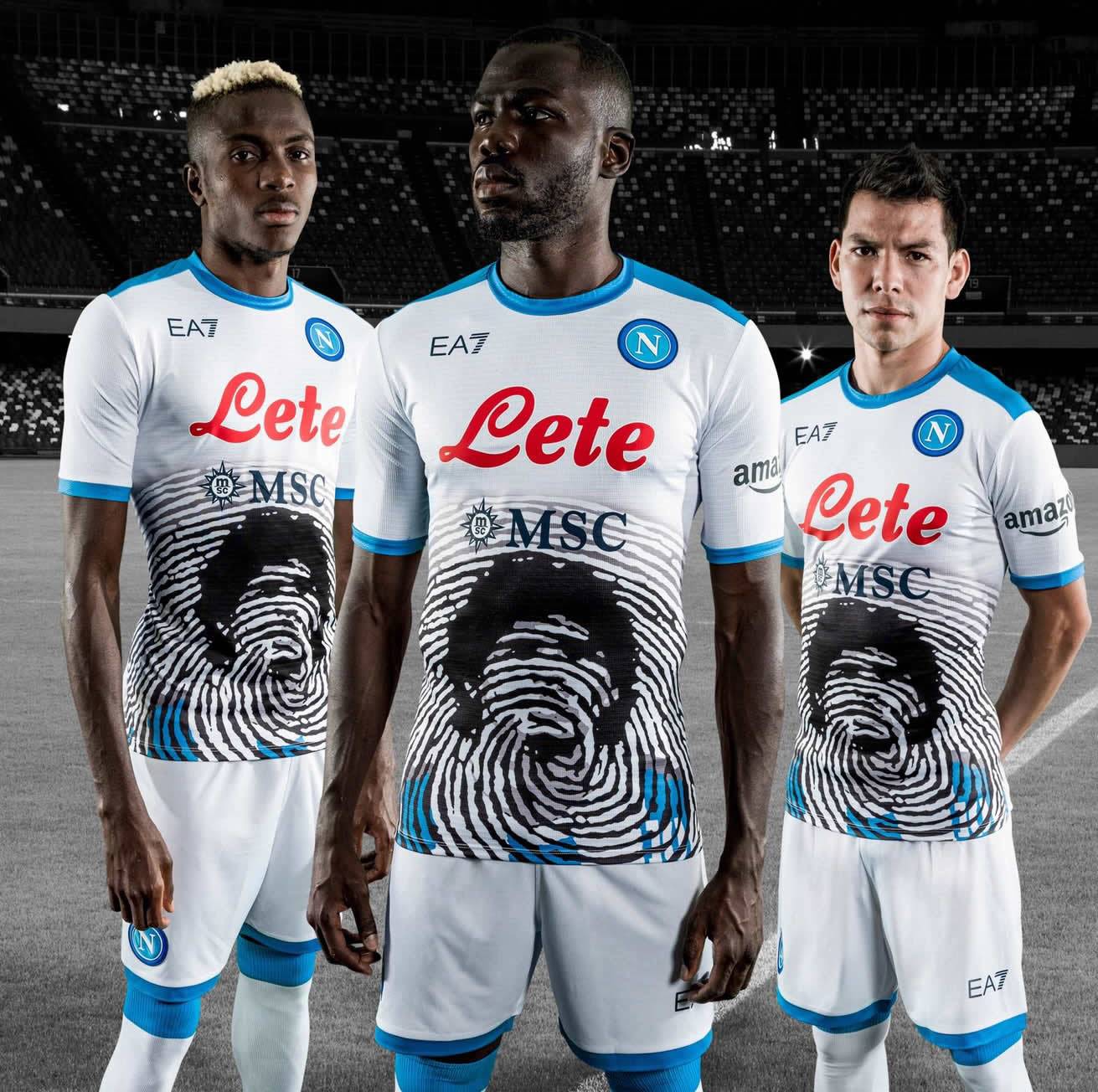 como eso Ondular efecto Camisetas EA7 del Napoli «Tributo a Maradona» 2021