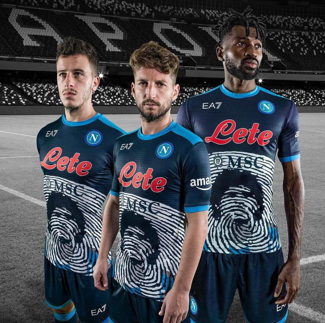 Camiseta EA7 del Napoli "Tributo a Maradona" 2021