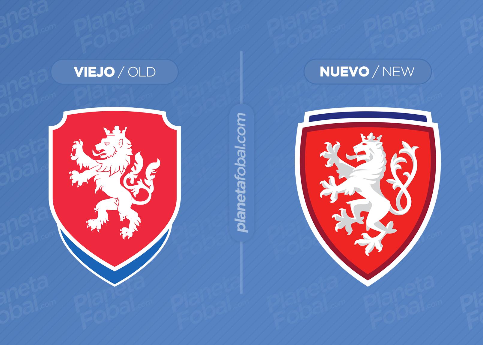 Nuevo escudo de la selección de Chequia