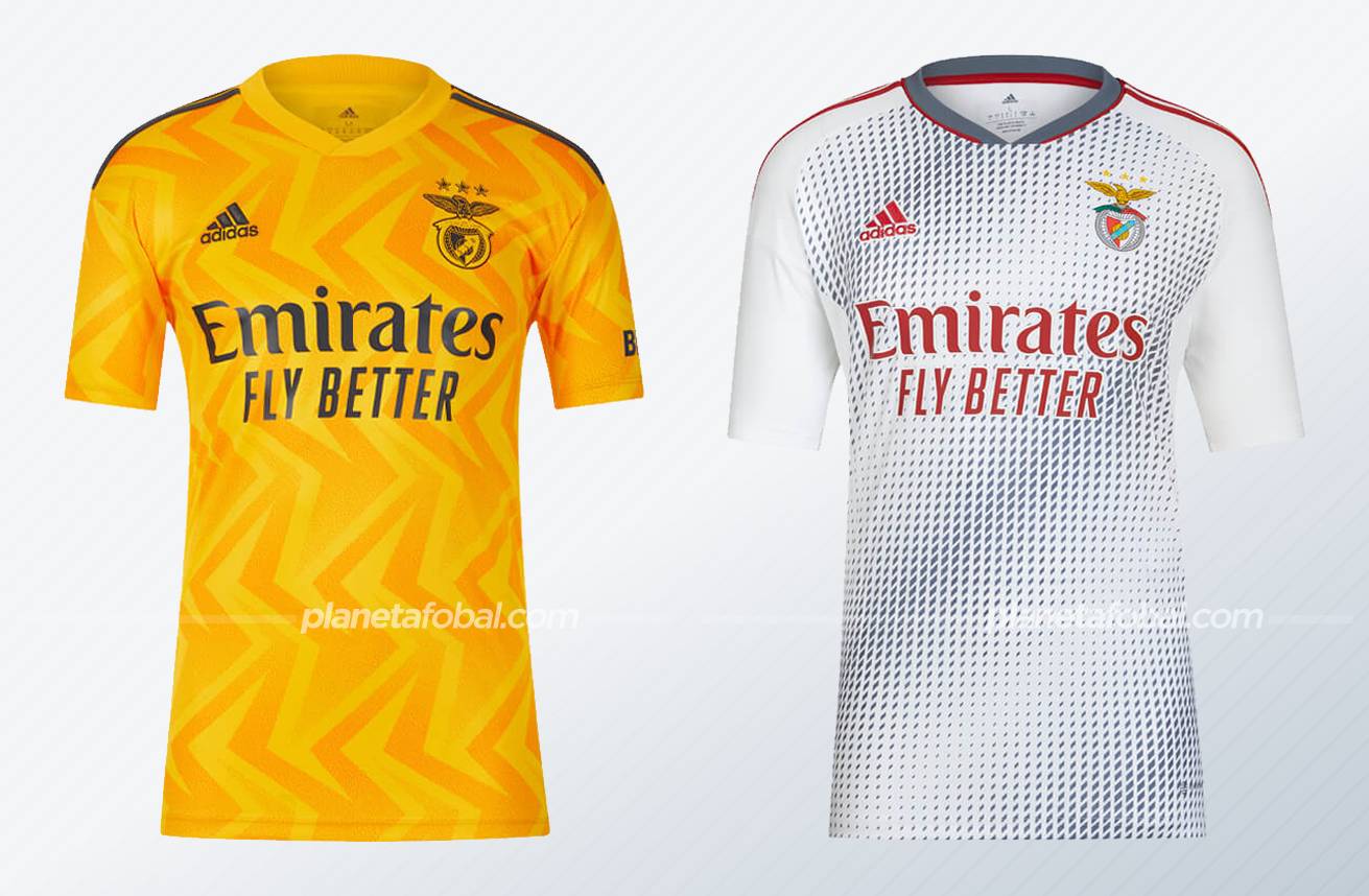 Camiseta visitante y tercera adidas del Benfica 2022/23