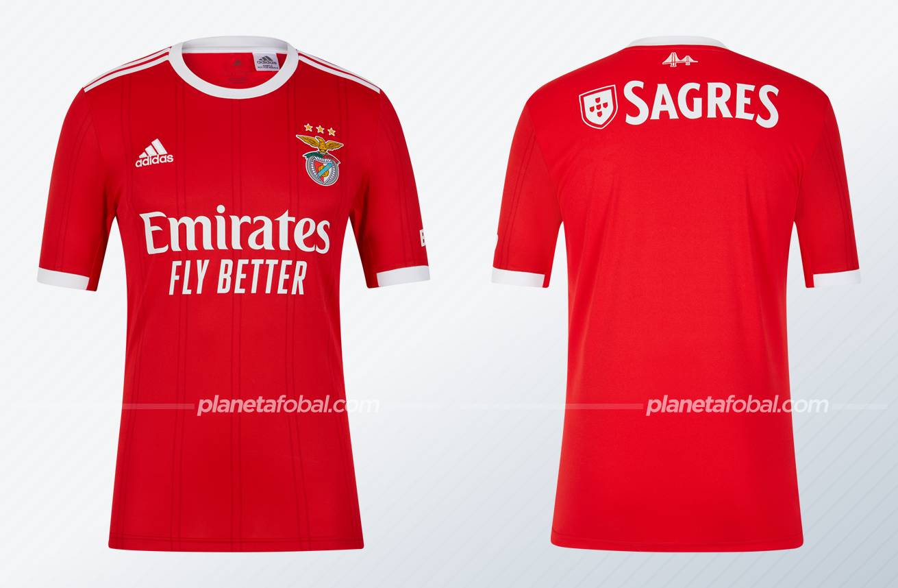 Camiseta local adidas del Benfica 2022/23