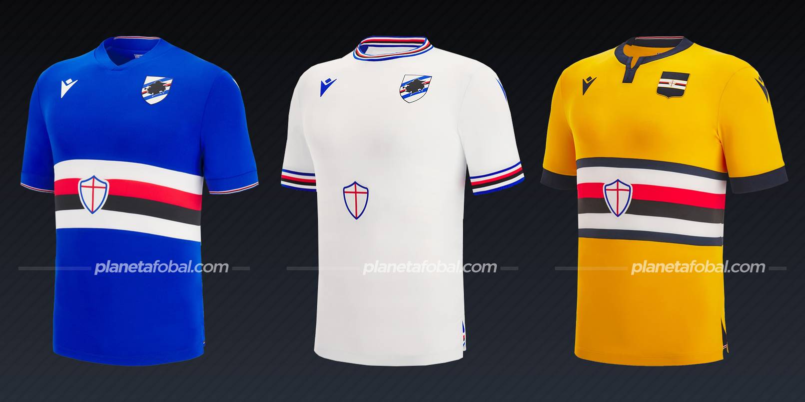 Sampdoria (Macron) | Camisetas de la Serie A 2022/23