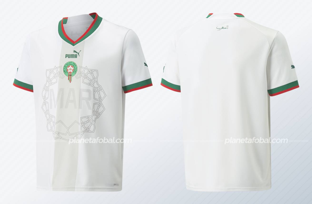 Camiseta suplente Puma de Marruecos Mundial 2022