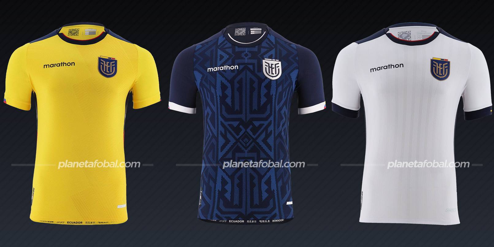 Camisetas de Ecuador Copa del Mundo 2022