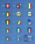 El escudo de la selección italiana a través de los años (1898 → 2023)