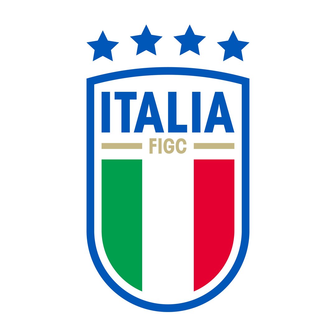 Nuevo escudo de la selección de Italia desde 2023