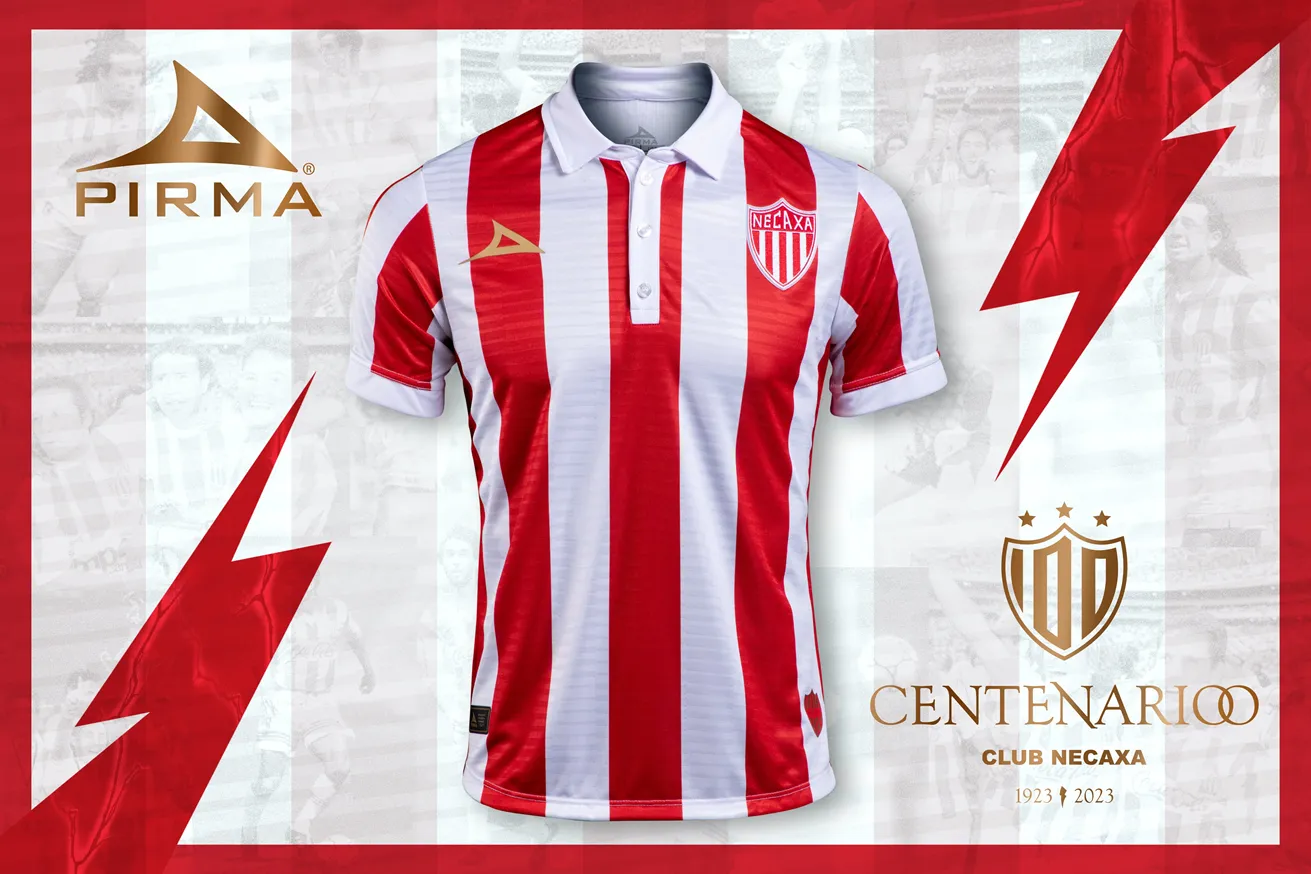 Camiseta Pirma del Club Necaxa "Centenario" 2023