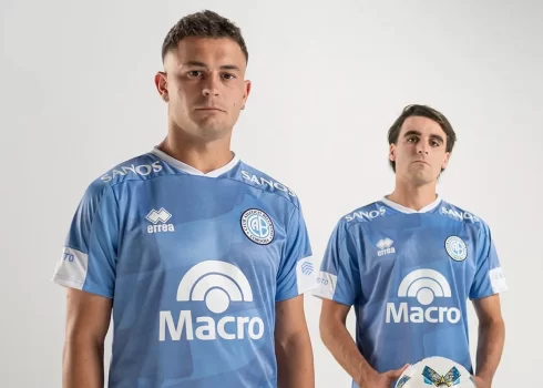 Camiseta Erreà de Belgrano Copa Sudamericana 2024